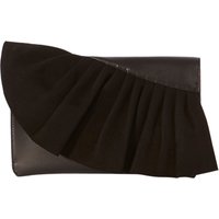 Karen Millen Ruffle Collection Clutch Bag, Black