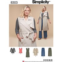 Simplicity Women's Plus Size Top And Trousers Sewing Pattern, 8303