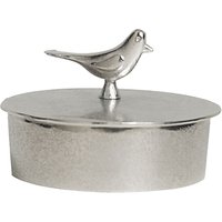 Lancaster And Gibbings Bird Jewellery Box, Medium, Silver