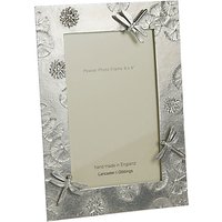 Lancaster And Gibbings Pewter Dragonfly Photo Frame, Silver, 6 X 4 (15 X 10cm)