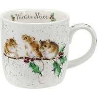 Royal Worcester Wrendale Winter Mice Christmas Mug, 310ml