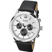 Sekonda Men's Chronograph Date Leather Strap Watch