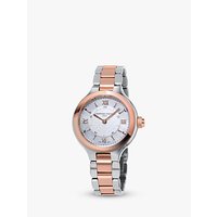 Frédérique Constant FC-281WH3ER2B Women's Horological Smartwatch Bracelet Strap Watch, Silver/Rose Gold