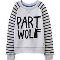 Little Joule Boys' Part Wolf Sweatshirt, Grey