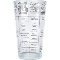 Fred Good Measure Vodka Recipe Glass, Clear/Multi, 450ml