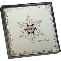 Five Dollar Shake Glitter Snowflake Christmas Cards, Pack Of 6