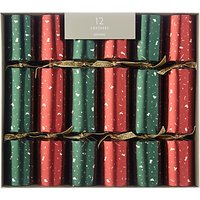 John Lewis Into The Woods Gold Chip Christmas Crackers, Pack Of 12, Red/Green