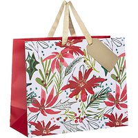 Kelly Ventura Gift Bag, Poinsettia, Medium