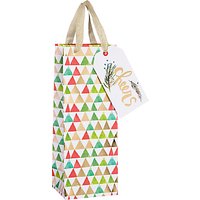 Kelly Ventura Bottle Gift Bag, Triangles, Multi
