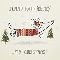 John Lewis Jumper Hound Charity Christmas Cards, Pack Of 6