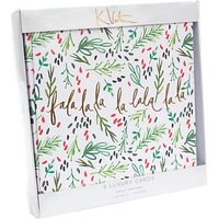 Kelly Ventura Fa La La La La Christmas Cards, Pack Of 8