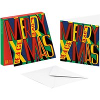 ArtPress Merry Christmas Cards, Pack Of 10