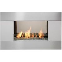 Ignite Pittsburgh Brushed Steel Manual Control Inset Gas Fire