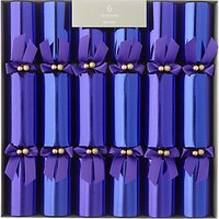 John Lewis Premium Christmas Crackers, Pack Of 6, Purple