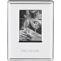 Kate Spade New York Darling Point Mrs & Mrs Photo Frame, Silver