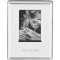 Kate Spade New York Darling Point Mr & Mrs Photo Frame, Silver