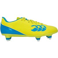 Canterbury Of New Zealand Children's Speed 6 Stud Football Boots, Yellow/Blue
