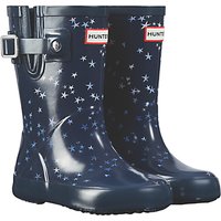 Hunter Children's Constellation Print Wellington Boots, Midnight