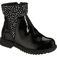 Lelli Kelly Children's Joyce Gems Ankle Boots, Black Patent