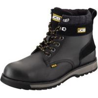 JCB Black Buffalo Leather Steel Toe Cap 5Cx Boots Size 6