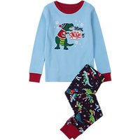 Hatley Children's T-Rex Pyjamas, Blue