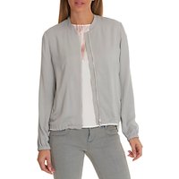 Betty & Co. Crepe Bomber Jacket, Silver Sconce