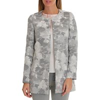 Betty & Co. Tapestry Weave Coat, Grey/White