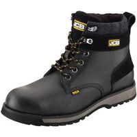 JCB Black Buffalo Leather Steel Toe Cap 5Cx Boots Size 10