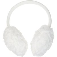 John Lewis Children's Teddy Fur Ear Muffs, Cream