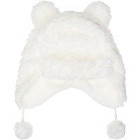John Lewis Children's Teddy Fur Trapper Hat, Cream