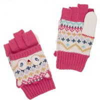 John Lewis Children's Novelty Own Flip Gloves, Pink