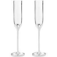Vera Wang For Wedgwood Love Always Toasting Flutes, Silver