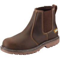 JCB Tan Soft Leather Steel Toe Cap Agmaster Pro Dealer Boots Size 13