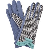 Powder Victoria Wool Blend Gloves, Navy