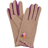 Powder Isabela Wool Blend Gloves, Camel