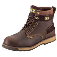 JCB Brown Soft Leather Steel Toe Cap 5Cx Boots Size 9