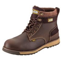 JCB Brown Soft Leather Steel Toe Cap 5Cx Boots Size 12