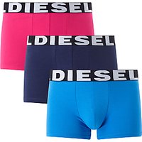 Diesel Shawn Trunks, Pack Of 3, Blue/Pink/Navy