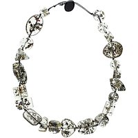 Jackie Brazil Riverstone Seaweed Short Necklace, Clear