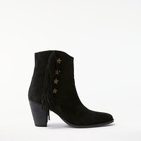 AND/OR Taryn Star Fringed Ankle Boots, Black