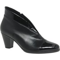 Gabor Enfield Block Heeled Shoe Boots, Black