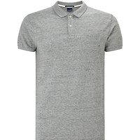 Scotch & Soda Classic Garment Dyed Polo Shirt, Grey