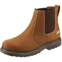 JCB Light Tan Soft Leather Steel Toe Cap Agmaster Pro Dealer Boots Size 12