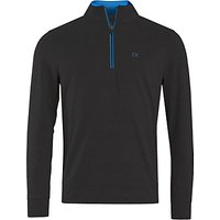 Calvin Klein Golf Half-Zip Trek Top, Black/Blue