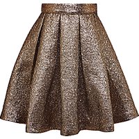 John Lewis Heirloom Collection Girls' Jacquard Skirt, Gold