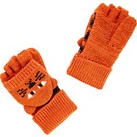 John Lewis Children's Tiger Flip Gloves, Orange