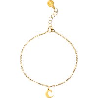 Dogeared 14ct Gold Plated Sterling Silver Love Letter Chain Bracelet
