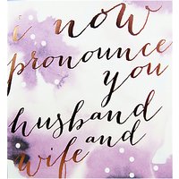 Caroline Gardner Husband And Wife Wedding Card