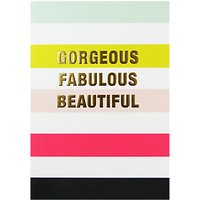 Lagom Designs Gorgeous Fabulous Beautiful Greeting Card