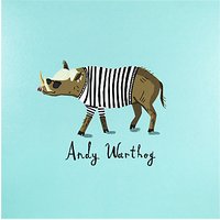 Ohh Deer Andy Warthog Greeting Card